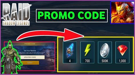 Raid shadow promo codes - Once players open the RAID: Shadow Legends item detail page, they can select "Get in-game content" to receive a personalized promo code which can be entered in RAID or on a promo code redemption ...